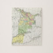 ヴィンテージの政治統一された州の地図（1833年） ジグソーパズル (縦)