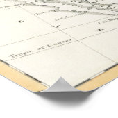 ヴィンテージの政治統一された州の地図(1833年) ポスター (角)