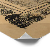 ヴィンテージの政治統一された州(1856年) ポスター (角)