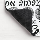 ヴィンテージの文字の生命アドバイスの服装およびギフト マウスパッド (コーナー)