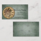 ヴィンテージの文字盤の、ばら色および産業部品 名刺 (正面/裏面)