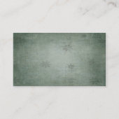 ヴィンテージの文字盤の、ばら色および産業部品 名刺 (裏面)