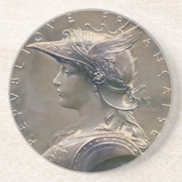 ヴィンテージの新しいのフランス人の円形浮彫り コースター