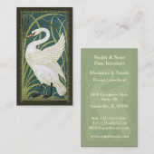 ヴィンテージの新しいの白鳥の名刺 名刺 (正面/裏面)