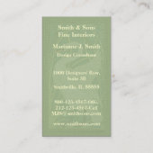 ヴィンテージの新しいの白鳥の名刺 名刺 (裏面)