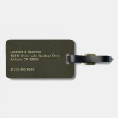 ヴィンテージの新しいの白鳥の手荷物ラベル ラゲッジタグ (裏面横)