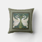 ヴィンテージの新しいの白鳥の装飾用クッション クッション (裏面)