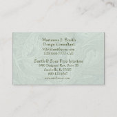 ヴィンテージの新しいのAcanthusの名刺のテンプレート 名刺 (裏面)