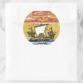 ヴィンテージの新しいブランズウィック旗 ラウンドシール (バッグ)