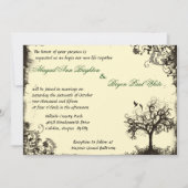 ヴィンテージの新しいライフ招待状イン白 招待状 (正面)