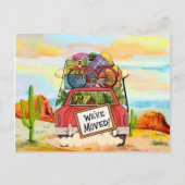 ヴィンテージの新しい住所はがき 案内ポストカード (正面)