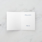 ヴィンテージの新婦付添人はメッセージカード感謝していしています サンキューカード (内部)