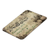 ヴィンテージの新寿命は日付の磁結婚石を保存 マグネット (左側)