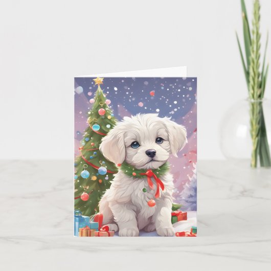 ヴィンテージの新年の挨拶カード カード (正面)