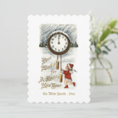 ヴィンテージの新年の挨拶 シーズンカード (スタンド正面)