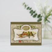 ヴィンテージの新年の挨拶 シーズンポストカード (スタンド正面)