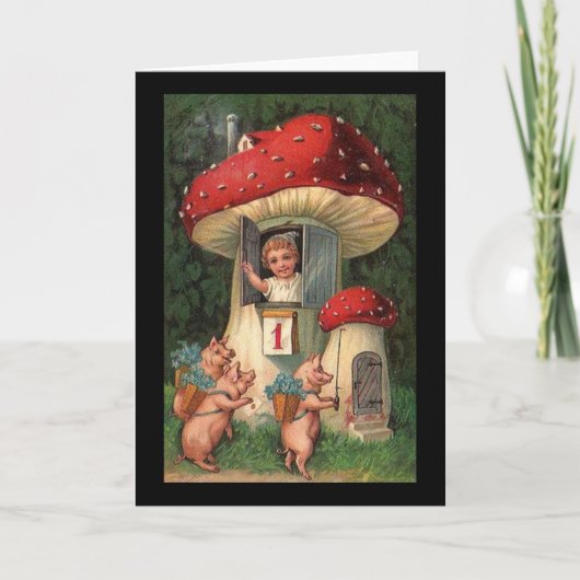 ヴィンテージの新年挨拶 シーズンカード (正面)