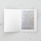 ヴィンテージの新生児の到着通知用カード 案内状 (内部)