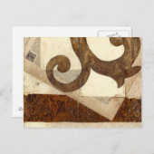 ヴィンテージの新聞の切り抜き ポストカード (正面/裏面)