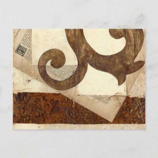 ヴィンテージの新聞の切り抜き ポストカード (正面)