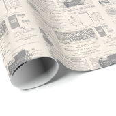 ヴィンテージの新聞広告 ラッピングペーパー (ロールコーナー)