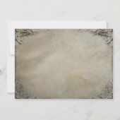 ヴィンテージの新郎新婦の結婚式は日付を救います セーブザデート (裏面)