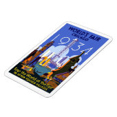 ヴィンテージの旅行ポスターWorld's Fair Chicago, 1934, マグネット (左側)