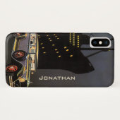 ヴィンテージの旅、クルーズ船とアンティークカー Case-Mate iPhoneケース (裏面(横))