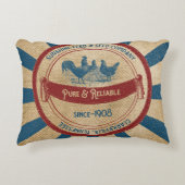 ヴィンテージの日光の供給の鶏広告 アクセントクッション (正面)