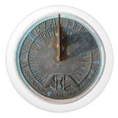 ヴィンテージの日時計のノブ セラミックノブ (正面)