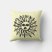 ヴィンテージの日曜日のイラストレーションカスタムな色の枕 クッション (裏面)