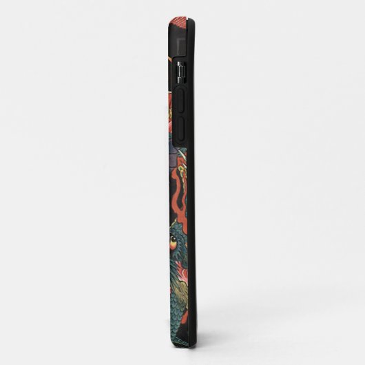 ヴィンテージの日本ので赤いドラゴン Case-Mate iPhoneケース (裏面/左)