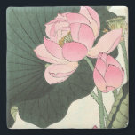 ヴィンテージの日本のなはすの花 ストーンコースター<br><div class="desc">NewParkLane -ヴィンテージを、20世紀初頭特色にする、石灰岩のコースターエレガントなピンクの咲くはすの花が付いている日本のなファインアートのプリント。

一致項目があるようにこのコレクションを確認して下さい。 特定の個人的なデザインの願いを有しますか。 私を連絡するために自由に感じて下さい。</div>