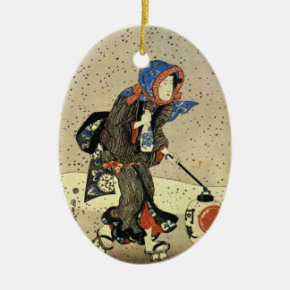 ヴィンテージの日本のなクリスマスのオーナメント セラミックオーナメント