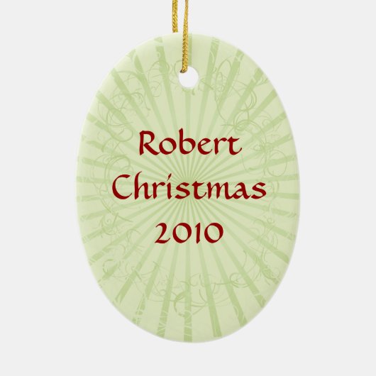 ヴィンテージの日本のなクリスマスのオーナメント セラミックオーナメント (裏面)
