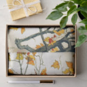 ヴィンテージの日本のなスケッチ、枝の（鳥）ショウジョウコウカンチョウ 薄葉紙 (ギフト)