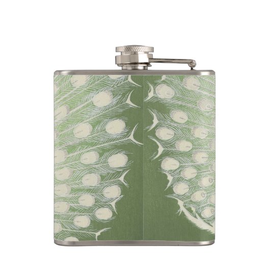 ヴィンテージの日本のなファインアート|の孔雀 フラスク (裏面)