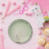 ヴィンテージの日本のなファインアート|の孔雀 ペーパープレート (パーティー)