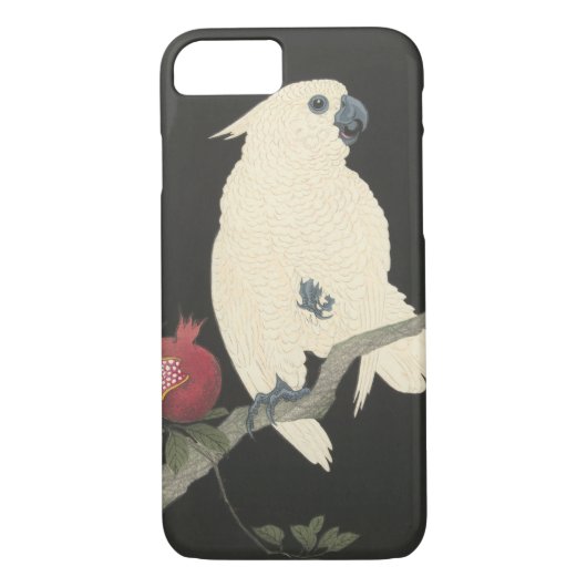 ヴィンテージの日本のなファインアート|の白いオウム Case-Mate iPhoneケース (裏面)
