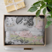 ヴィンテージの日本のな女性ティッシュペーパー 薄葉紙 (ギフト)