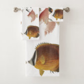 ヴィンテージの日本のな海の魚の芸術のBathタオルセット バスタオルセット (インサイチュ)