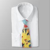 ヴィンテージの日本のな着物の織物(Bingata) ネクタイ (タイ)