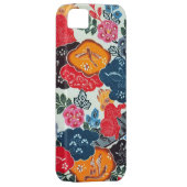 ヴィンテージの日本のな着物の織物(Bingata) Case-Mate iPhoneケース (裏面/右)