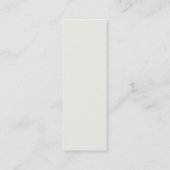 ヴィンテージの日本のな絵画の名刺 スキニー名刺 (裏面)