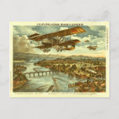 ヴィンテージの日本のな航空機色の芸術 ポストカード (正面)