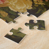 ヴィンテージの日本のな花および昆虫 ジグソーパズル (側面)