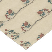 ヴィンテージの日本のな花の芸術 ショートテーブルランナー (コーナー)