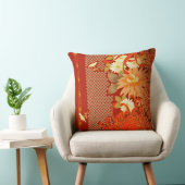 ヴィンテージの日本のな花柄 クッション (椅子)