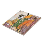 ヴィンテージの日本のな芸者のアートワーク タイル (側面)