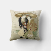 ヴィンテージの日本のな芸術の装飾用クッション クッション (裏面)